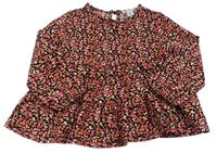 Čierno-ružová kvetovaná tunika Primark