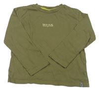 Khaki tričko s nápisom Mexx