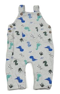 Šedé laclové tepláky s dinosaury Peacocks