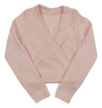 Svetloružová crop mikina Decathlon