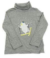 Sivý melírovaný rolák s medvěďom Lupilu