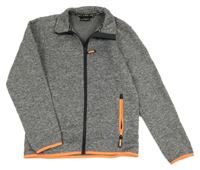 Sivá melírovaná pletená thermo prepínaci mikina CMP