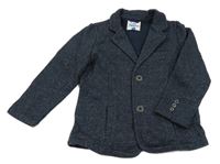 Tmavomodré melírované teplákové sako Topolino