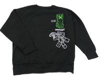 Čierna mikina s Minecraft
