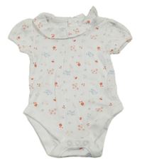 Biele kvetované body Nutmeg