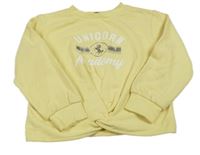 Žltá mikina s nápisom George