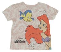 Bílo-růžové batikované tričko s Ariel Primark