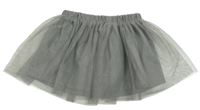 Sivá trblietavá tylová sukňa H&M