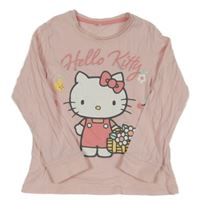 Světlerůžové pyžamové triko s Hello Kitty C&A