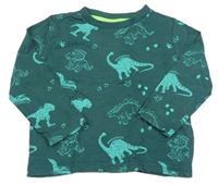 Tmavozelené tričko s dinosaurami F&F