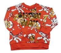 Červená mikina s Tlapkovou patrolou Nickelodeon