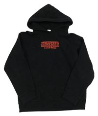 Čierna mikina s kapucí - Stranger Things H&M