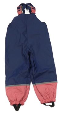 Tmavomodro-růžové voděodolné laclové kalhoty Kiki&Koko