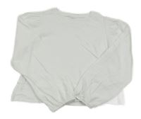 Bílé crop triko Zara