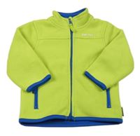 Hráškovo-modrá fleecová prepínaci mikina Orchestra