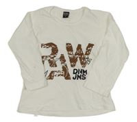 Bílé triko s nápisem 