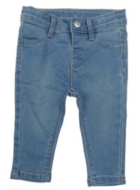 Svetlomodré teplákové skinny rifle Primark