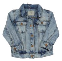 Světlemodrá riflová bunda s prošoupáním Zara