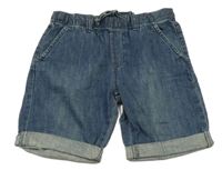 Tmavomodré rifľové kraťasy