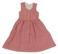 Červeno-biele kockované šaty Berti