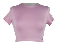 Dámské světlerůžové crop tričko FB Sister 