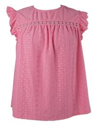 Dámska ružová madeirová blúzka Shein