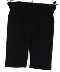 Dámské černé elastické bezešvé kraťasy 