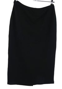 Dámska čierna vzorovaná púzdrová midi sukňa Papaya