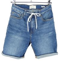 Pánské modré teplákovo/riflové kraťasy Pull&Bear vel. 31