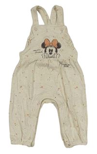 Svetlobéžové na traké tepláky s hviezdičkami a Minnie Disney