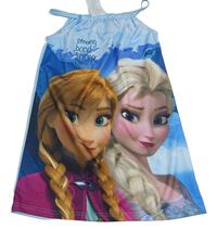 Svetlomodré šaty s Frozen Disney