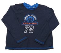 Tmavomodré tričko s potlačou Lupilu