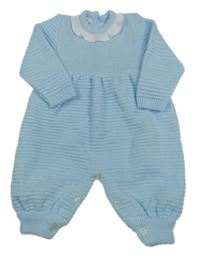 Světlemodrý pletený overal