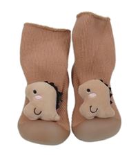 Růžové ponožkoboty s dinem vel.18