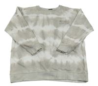 Béžovo-biela mikina s nápisom George