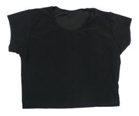 Černé crop tričko 