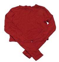 Červené crop tričko H&M