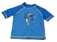 Modré UV tričko s dinosaurom Alive