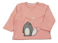 Ružová mikina s tučňáky JAKO-O