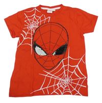 Červeno-čierno-biele tričko so Spidermanem