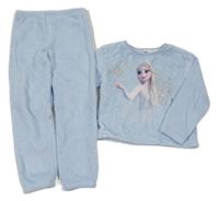 Modré chlupaté pyžamo s Elsou H&M