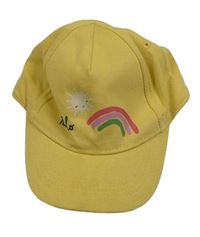 Žltá šiltovka s dúhou H&M