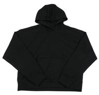 Čierna športová crop mikina s kapucňou zn. Matalan