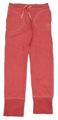 Růžové tepláky s nášivkou 