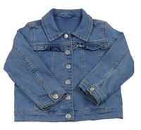 Modrá tepláková rifľová bunda s volánikmi Matalan