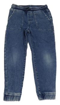 Modré teplákové cuff rifle 