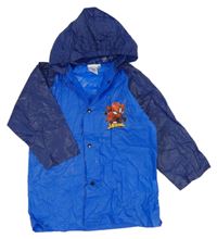 Modro-tmavomodrá pláštěnka so Spidermanem a kapucňou Marvel