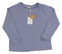 Nové - fialové triko s nápisem 