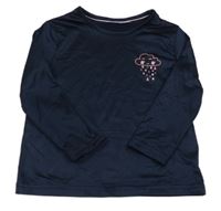 Tmavomodré thermo tričko s mrakem Lupilu