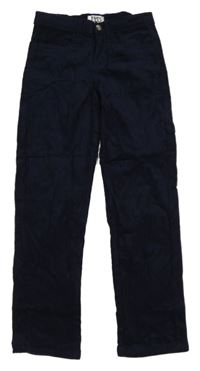 Tmavomodré menšestrové nohavice L&D